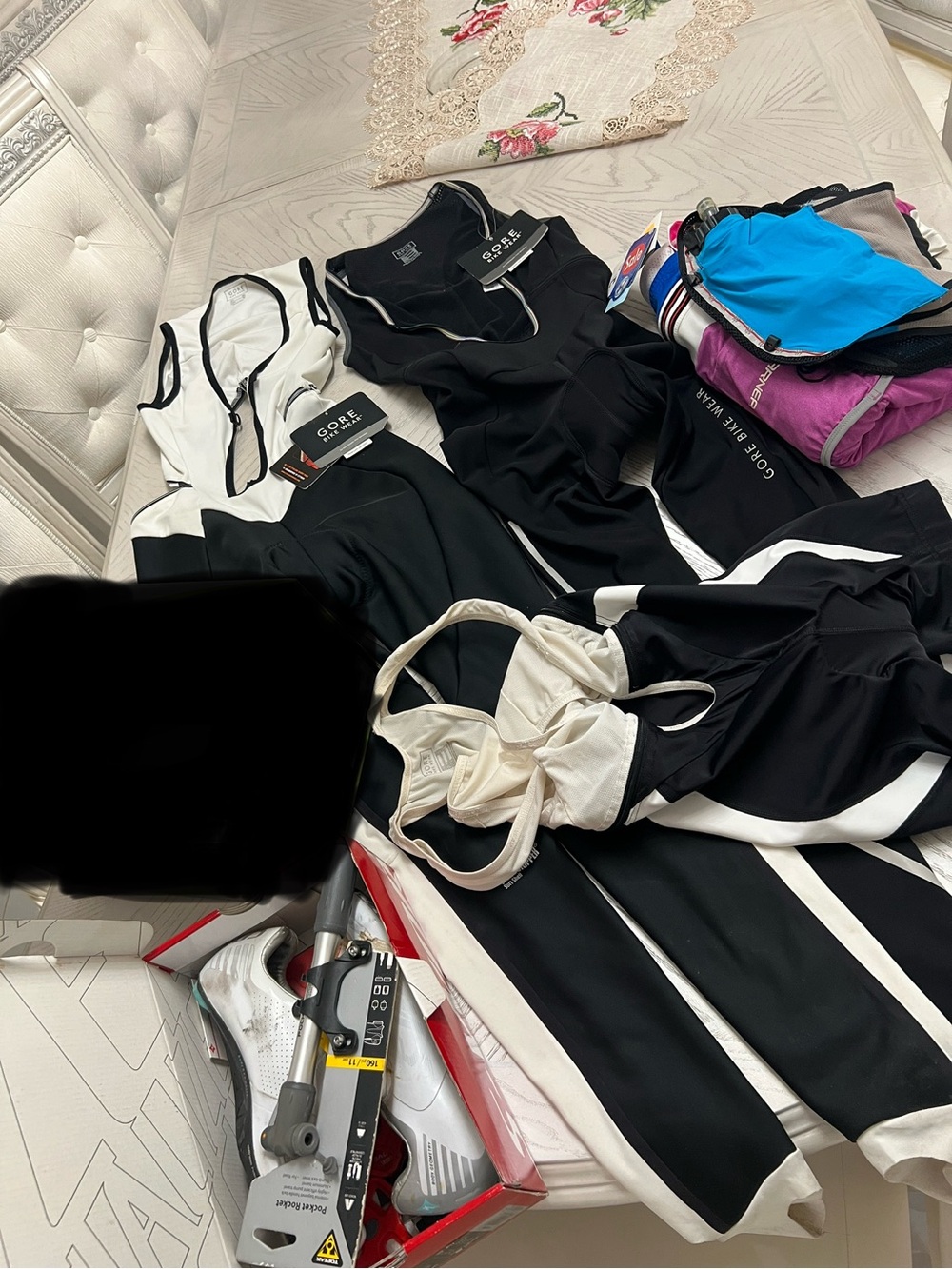 Cycling wear bundle, Gore Bike Wear Black & White Cycling Jerseys